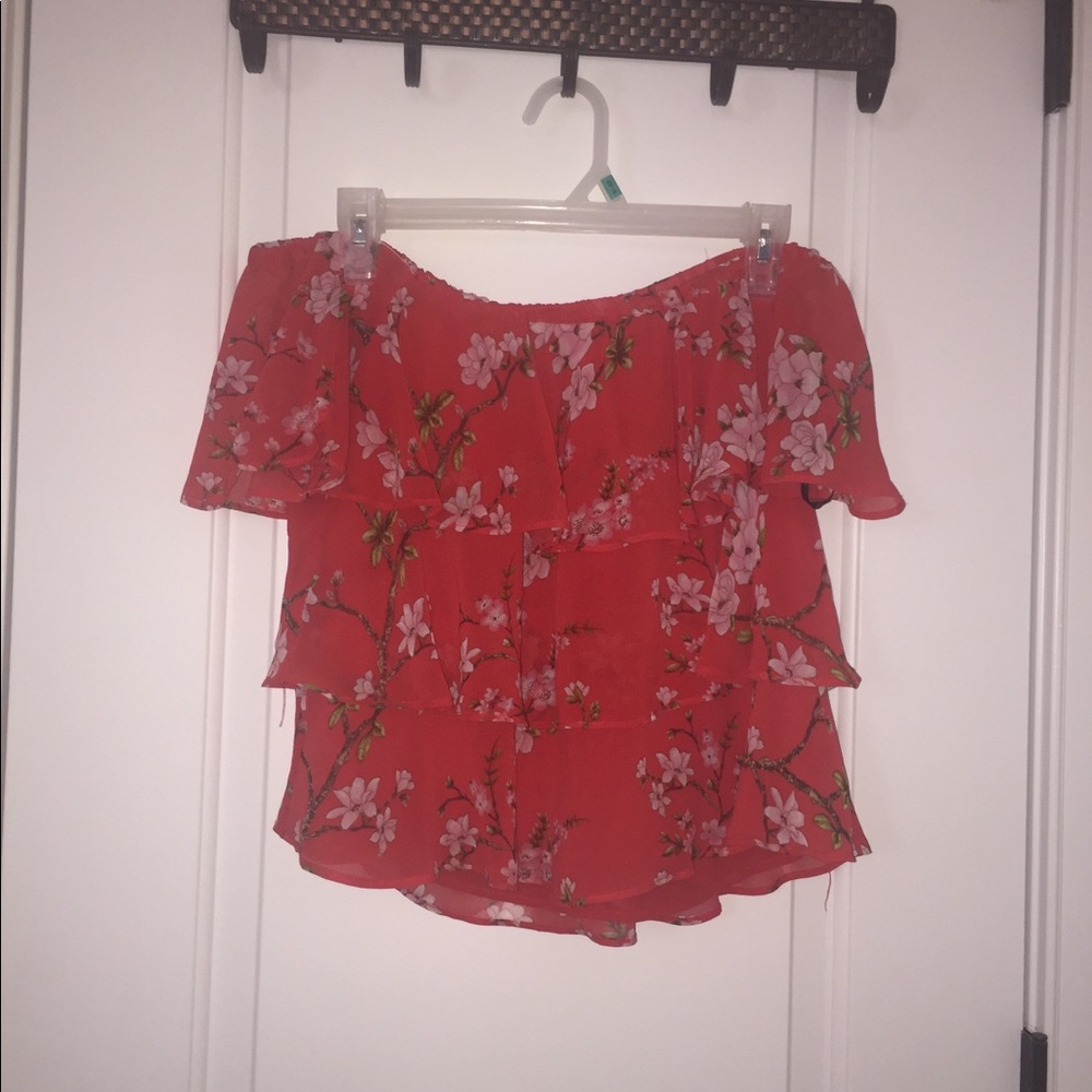 Forever 21 floral off-shoulder top